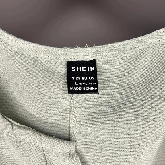 Olive green shirt from shein size large - Picture 2 of 4